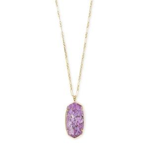 Kendra Scott Bronzed Vein Lilac Magnesite